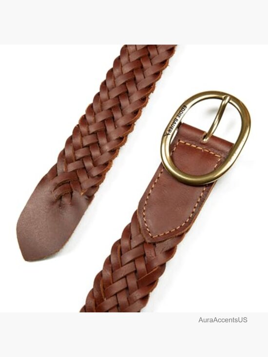 Genuine Leather Braided Belt with Durable Buckle main image 4